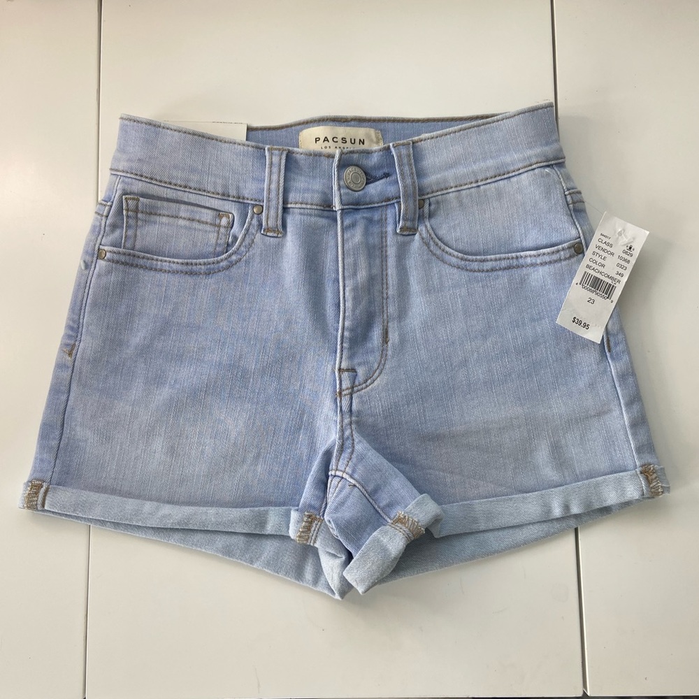 pacsun “the shortie” denim shorts